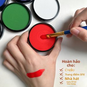 30g Sơn Vẽ Mặt Và Thân Thể Hoạt Động Bằng Nước Dùng Cho Tiệc Halloween Kèm Cọ Không Độc Hại Bảng Màu Vẽ Thân Thể Cho Lễ Hội Dành Cho Mọi Lứa Tuổi