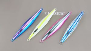 TEASER J143 200g 260g 300g Slow Sinking Metal Jig Biat Long Casting Slow Sinking Fall Jigs Lure Saltwater Deepsea Fishing Lures