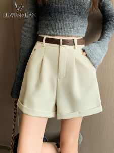 Casual Suit Shorts High Waist Loose Wide Leg Pants Womens Summer New Style Spring Autumn plus Size Versatile Comfortable Shorts