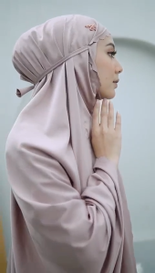 ALLUNA - Nalla Series Mukena Dewasa Daily 2 in 1 Lasercut Silk Premium