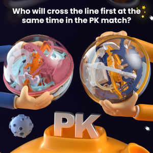 Bafada Childrens Transparent 3D Maze Ball learning Toy Intellectual Development Magic Perplexus Rolling Ball Kids Toys Gift Thinking Training Maze Toy Different Level