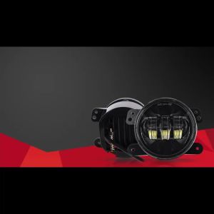 4 Inch Round LED Fog Lights White Amber DRL Front Driving Lamps for Jp Wrangler JK Dodge Journey Magnum Charger Off-Road