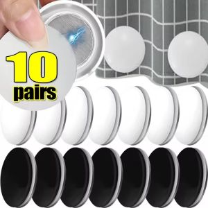 10/4pairs Magnetic Shower Curtain Weights Waterproof Magnetic Buckle Fridge Tablecloth Magnet Button Reusable Nailless Curtain Clips