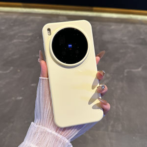 New 2025 Liquid Silicone Phone Case for Vivox300 X300pro X200 X100pro Ultra Large Hole Dirt Resistant Simple Fashion Couples Soft Shell