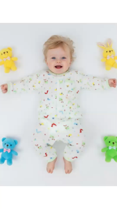 Rabbit Kids ชุดแขนยาวเด็กทารกเด็กอ่อน ผ้าค็อตตอน นุ่มใส่สบาย สุ่มลายเลือกสีได้ สำหรับเด็กทารกและเด็กอ่อน ดีไซน์น่ารัก