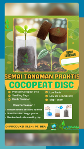 Semai Tanaman Praktis Plus Benih Cocopeat Disc - Solusi Ideal untuk Kebun Impian Anda