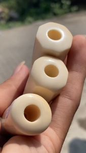 Pipa GG Asli Lokal Panjang 13cm Model Bulat & Segilapan Lengkung Tebal Mulus Original