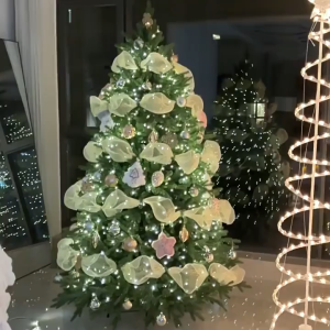 10 Yards Christmas Glitter Mesh Ribbon Extra Wide 26CM Decorations For Tree Wreath & Gift Wrapping