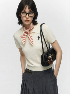 Embroidered Short Sleeve Polo Shirt