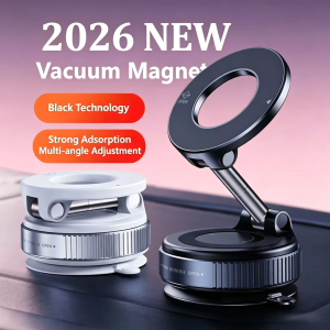 Magnetic Car Phone Holder 360 Degree Rotation Vacuum Adsorption Strong Suction Holder for Mobile PhoneCar Bracket Universal 2026