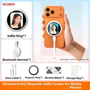 Colorful Snail-Shaped Magnetic Selfie Stick Rear Camera Compatible Wireless Screencast