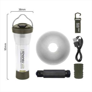 Đèn Lồng Cắm Trại LED RGB 3000mAh Đèn Pin Cầm Tay Siêu Nhỏ Đèn Lều Ngoài Trời Đèn Hải Đăng Có Thể Sạc Lại USB