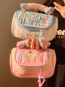 Cute Butterfly Knot Pencil Case High Capacity Student Supplies for Junior And High School Girls Sweet Heart Design Ins Style