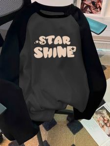 Áo Thun Lót Lông Cừu Dày Ấm Áp Mùa Đông Cho Nam Áo Thun Cotton Dài Tay Cổ Tròn in Chữ Thời Trang Thường Ngày