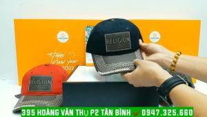 Nón Kết Ông Địa True Phối Da Cao Cấp /Mũ Lưỡi Trai Nam Nữ