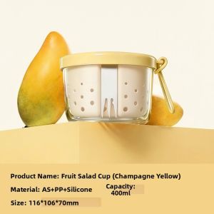 Ankou | Food Grade Portable Fruit and Salad Cup with Fork