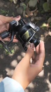 Reel Pancing EXORI Little Peace 750/850 8BB - Warna Hitam dengan Handle Lipat dan Ratchet System