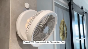 SG [READY STOCK] Edon Air Circulation Fan(7 inch) Auto Rotation Table Fan Wall Fan Rechargeable Fan E808