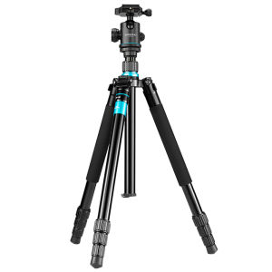 SUBEN | Portable Camera Tripod with Smartphone Selfie Stand Travel Tripod and Cloud Mount Set Foldable to Monopod