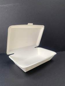 [50 pcs] Earthpack Spaghetti JUNIOR 400cc White Brown Kraft Disposable Box