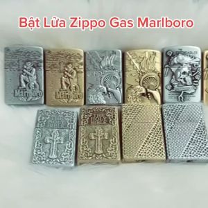 Bật Lửa Zippo Gas Đá Marl.Boro ( Xài Gas ) Hộp Quẹt Gas Đá
