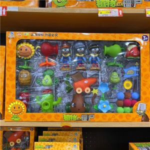 Soft Rubber Plant versus Zombie Toy Set Baby Giant Zombie Shooter Toy Battle of Plants against Zombies Pea Shooter Toy