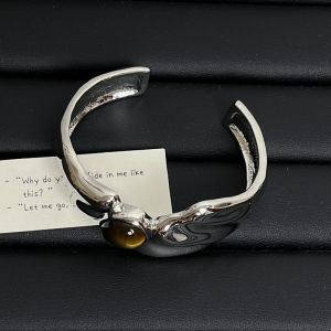 Designer Ocean Agate Self-Locking Open Bracelet Elegance Personality Couple Bracelets Luxury Sensation Jewelry