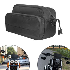 Universal Motorcycle Handlebar Bag Barrel Bags Storage Shoulder Bag For Cruiser Softail Sportsters For BMW Dirt Bike E-bike