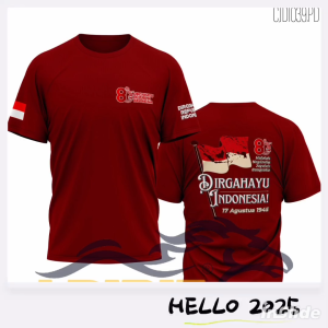 BAJU 17 AGUSTUS KAOS AGUSTUSAN 2025 KAOS DISTRO HUT RI KE 80 LENGAN PENDEK TERBARU 2025