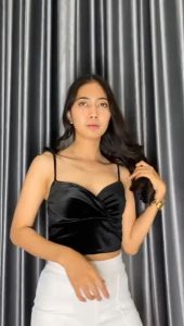 AD-ROXILA CROP TOP TANK TOP BLUDRU/VELVET 034