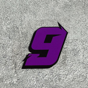 1PC Purple Number Motorcycle Stickers Waterproof for Motorbike Front Fairing Scooter Body Side Panels Car Fuel Tank Vinyl Decals