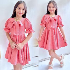 ATHENA RIBBON DRESS FITS TO  KIDS ALANGAN  4 YRS OLD UP TO 6 YRS OLD