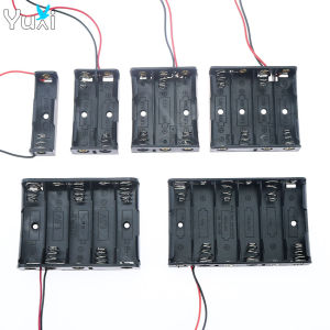 Yuxi 1 Piece AA Battery Case Box 1/2/3/4/5/6 Slots AA Battery Holder AA Storage Box DIY With Leads Series Connection