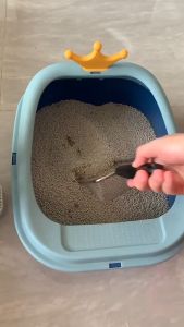Cat Litter Scoop Shovel Pet Poop Shovel Stainless Steel Metal Pet Toilet Scooper Cleaning Scoop Penyedok Pasir Kucing