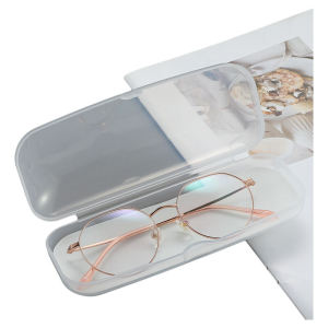 Hộp Đựng Kính Nữ Bằng Nhựa Trong Suốt Chống Ép Di Động Hộp Đựng Kính Bát Giác Chống Va Đập Cho Học Sinh Nam Và Kính Cận