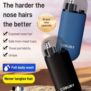 Electric Nose Hair Trimmer Mens Rechargeable Nostril Shaving Sharpener Female Universal Scissors Special Cleanup电动鼻毛修剪器