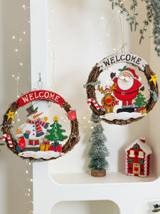 ต้นไม้กระดาษแข็งตกแต่งฤดูหนาวพร้อมหมีน้ำแข็งและต้นไม้สีสันสดใสสำหรับตกแต่งประตูและที่ตั้งไฟเชื้อเพลิง