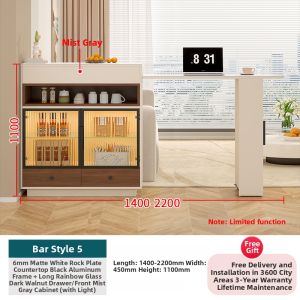JIALANGE | Retro Cream Multi-function Cabinet