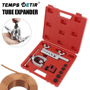 Brake Pipe Double/Single Flaring Tool Kit Including Pipe Cutter And Brake Pipe Repair Tools For Copper And Aluminum Pipes