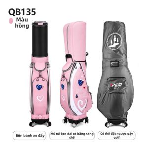PGM | Túi Du Lịch Golf Cứng trong Suốt Có Bánh Xe