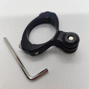 Motorcycle Handlebar Clip Holder Bicycle Bike Seatpost Mount for Gopro Hero Go Pro 9/8/7/5/4/3 Action Camera Accessories Black Bicycle Bike Motorcycle Handlebar Handle Bar Mount bracket Adapter 360 Degree Rotating 25-30mm Diameter for GOPRO Hero 6 5 4 4+