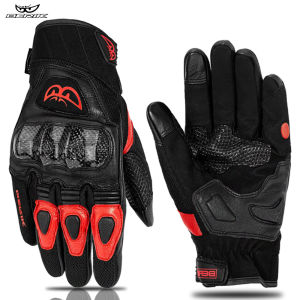 BERIK Găng Tay Xe Máy Da Dê Full Ngón Motocross MTB DH Dirt Bike Găng Tay Phong Cách Retro Dành Cho Nam Và Nữ
