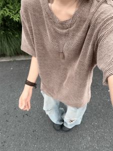 LIUBU | Casual Loose-knit Breathable Short-sleeve T-shirt