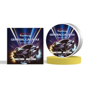 Rayhong 100g dụng cụ đánh bóng xe sáp đánh bóng xe hơi tinh thể mạ cứng bóng carnauba sáp lớp bao gồm sơn bề mặt lớp phủ công thức kính cường lực chống nước đen sáp đánh bóng xe hơi đánh bóng bằng sáp áo đánh bóng bảo trì sáp sáp màu đen phổ sửa chữa vết