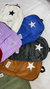 TAS RANSEL CORDUROY BAGPACK Backpack | Tas Ransel Sekolah Motif Bintang