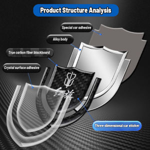 High quality Car Logo Emblem Badge Chrome Sticker 3D Metal Carbon Fiber Car Body Door Rim shielding scratches car logo stickers For Toyota raize Corolla Cross Vios Fortuner Innova Corolla Altis Hiace Avanza Land Cruiser Hilux Camry Wigo RAV4 Revo Corolla