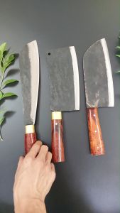 Dao chặt xương cứng dao chặt gà vịt thép nhíp ô tô cán cẩm lai cao cấp- Dao bếp Tiến Lộc