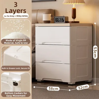 YEYA | Small Movable Narrow Gap Plastic Storage Cabinet