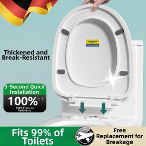 FEIZHUXIANSEN | Universal Thick Slow-Down U-Type Toilet Seat Cover