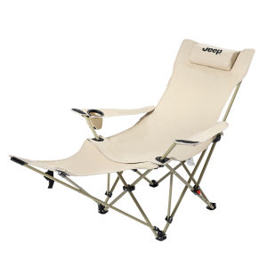 Jeep | Foldable Adjustable Recliner for Office Nap Outdoor Camping Fishing